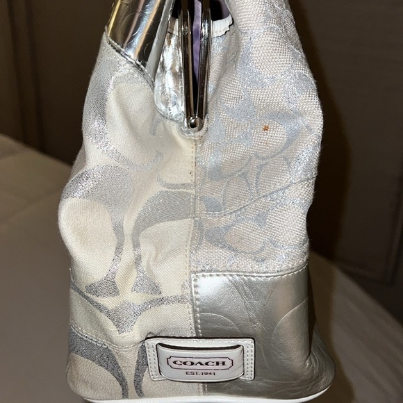 Women’s Coach Patchwork Carryall Shoulder Tote Bag - Picture 12 of 14